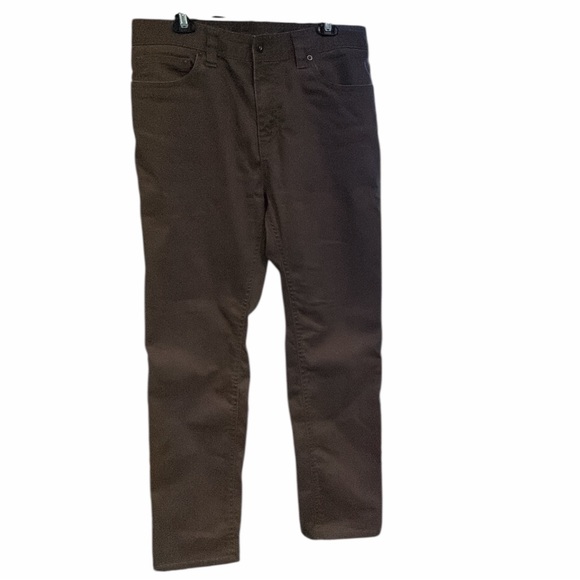 prAna Bridger Slim Straight Jeans Brown Men’s 34x32L - Picture 2 of 7